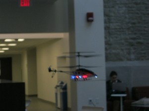 will playing with his heli 008