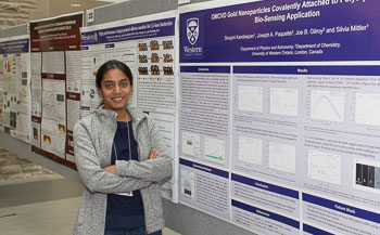 Presenter: Sivayini Kandeepan Research Paper: "OMCVD gold nanoparticles covalently attached to polystyrene for bio-sensing application" by Sivayini Kandeepan, Joseph A. Paquette, Joe B. Gilroy, Silvia Mittler.