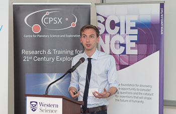 Patrick Hill spoke on  "Analysis of Lunar meteorites morphology"