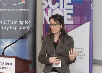 Emily McCullough spoke on  "Lidar measurements of the atmosphere over the arctic"