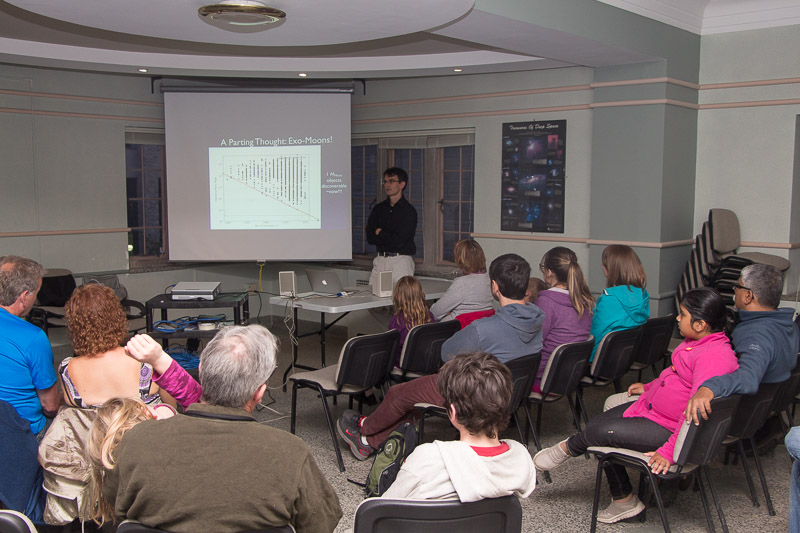 Stan Metchev spoke on the topic of exoplanets.