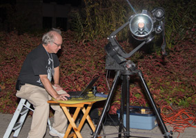 Dave and his telescope setup