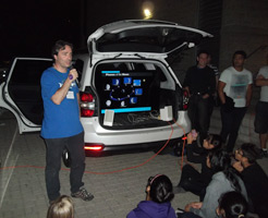 Jan Cami gives talks outside