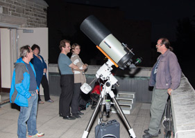 On the observing deck