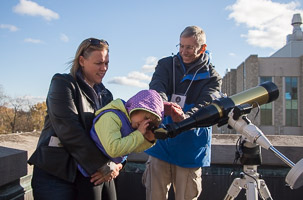 Safely observing the sun.