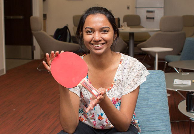 Shayamila won the second hand-shake style racquet.
