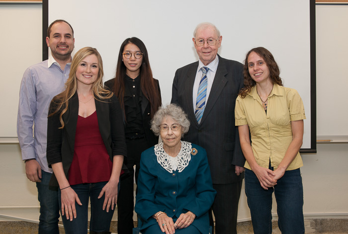 The Fallonas along with the poster prize winners.