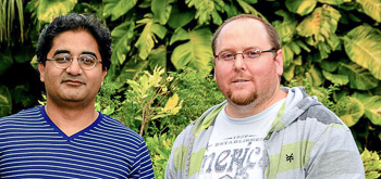 Prof. Mohanty (l) and Marc Normandin (r)