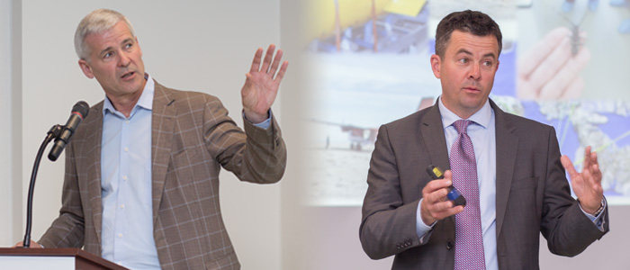 Natural Resources Canada Deputy Minister Bob Hamilton (left) and CIO Pierre Ferland (right)